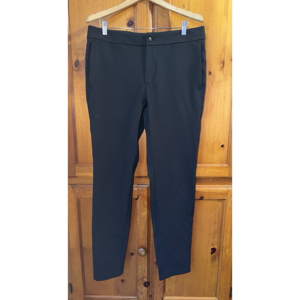 Lululemon Men's 34 Black Dress Casual Chino Pants Straight Leg Stretch Golf